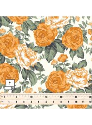 Rose flower style with orange,green colors - Image 5