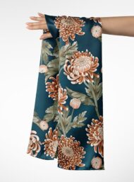 Bloom flower style with grey,orange colors - Image 3