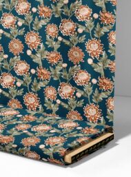 Bloom flower style with grey,orange colors - Image 4