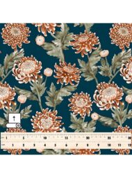 Bloom flower style with grey,orange colors - Image 5