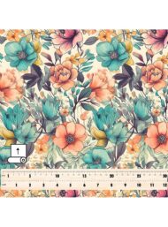 Leaf flower style with pink,green colors - Image 5