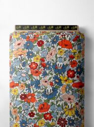 Bloom flower style with red,blue colors