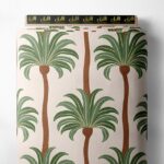 Palm nature style with green,brown colors