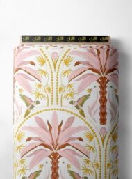 Palm flower style with pink,brown colors