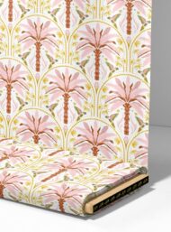 Palm flower style with pink,brown colors - Image 4