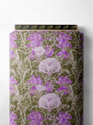 Bloom flower style with pink,green colors