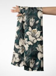 Petal flower style with white,green colors - Image 3