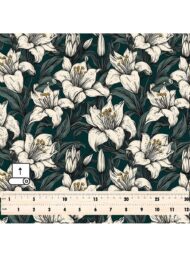 Petal flower style with white,green colors - Image 5