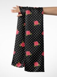 Rose flower style with pink,black colors - Image 3