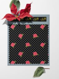 Rose flower style with pink,black colors - Image 6
