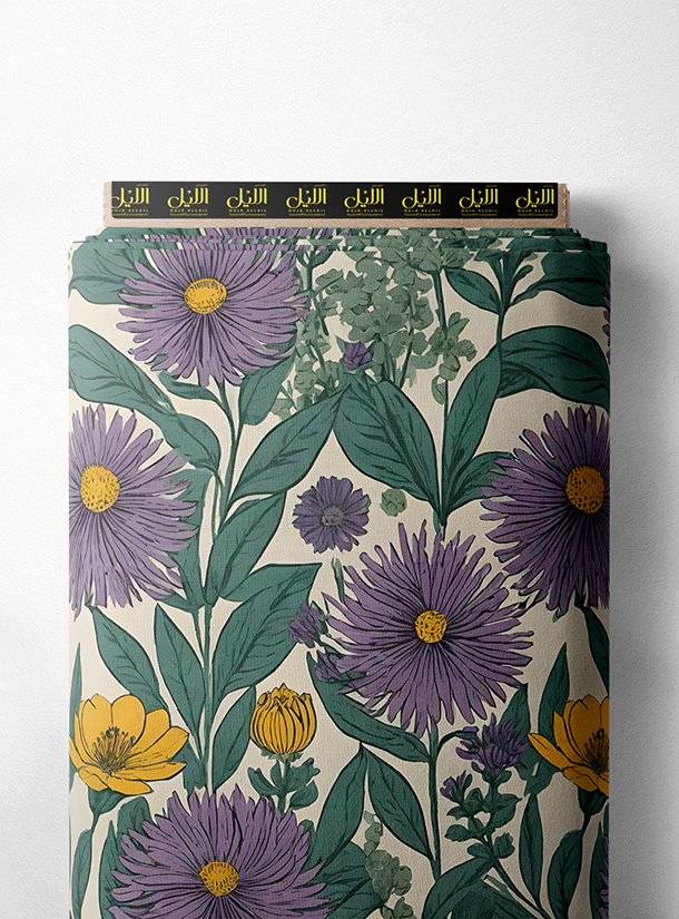 LAI01-1189_1-1.jpg Petal flower style with yellow, green colors - Image 1