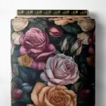 Rose flower style with pink,grey colors