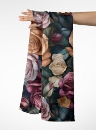 Rose flower style with pink,grey colors - Image 3