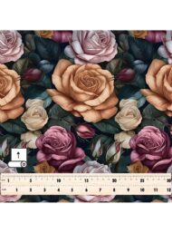 Rose flower style with pink,grey colors - Image 5