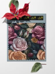 Rose flower style with pink,grey colors - Image 6