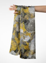 Rose flower style with grey,white colors - Image 3