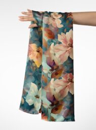 Petal flower style with blue,white colors - Image 3