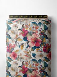 Petal flower style with pink,white colors