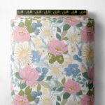 Petal flower style with pink,green colors