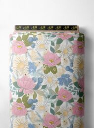 Petal flower style with pink,green colors