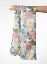 Petal flower style with pink,green colors - Image 3