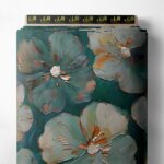 Petal flower style with white,green colors