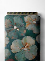 Petal flower style with white,green colors