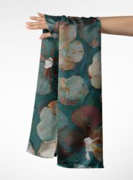 Petal flower style with white,green colors - Image 3