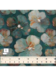 Petal flower style with white,green colors - Image 5