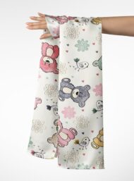 Bear animal style with pink,green colors - Image 3