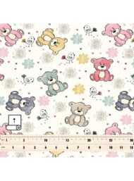 Bear animal style with pink,green colors - Image 5