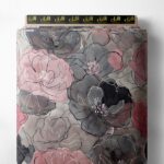 Petal flower style with pink,grey colors