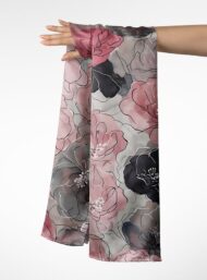 Petal flower style with pink,grey colors - Image 3