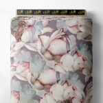 Petal flower style with white,pink colors