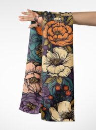 Petal flower style with orange,blue colors - Image 3