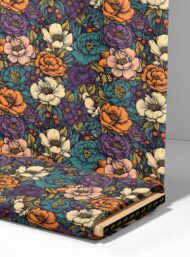 Petal flower style with orange,blue colors - Image 4