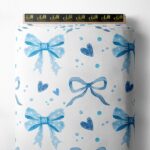 Bow others style with blue, white colors