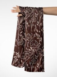 Leaf flower style with brown, white colors - Image 3