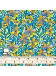 Bloom flower style with yellow,blue colors - Image 5