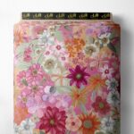 Petal flower style with pink,white colors