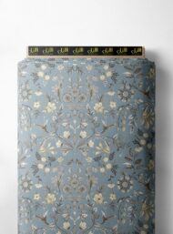 Leaf flower style with blue,white colors