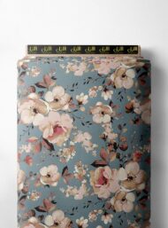 Bloom flower style with pink,brown colors