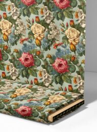 Rose flower style with pink,green colors - Image 4