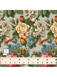 Rose flower style with pink,green colors - Image 5