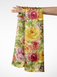 Rose flower style with yellow,pink colors - Image 3