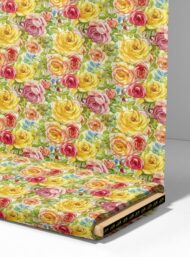 Rose flower style with yellow,pink colors - Image 4