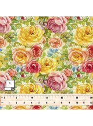 Rose flower style with yellow,pink colors - Image 5