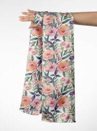 Leaf flower style with pink,green colors - Image 3