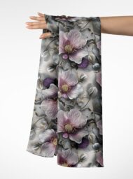 Petal flower style with grey,pink colors - Image 3