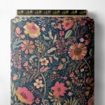 Petal flower style with pink,green colors